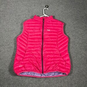 Rab Microlight Down Puffer Vest Womens XL Pink Gilet Pertex Nikwax